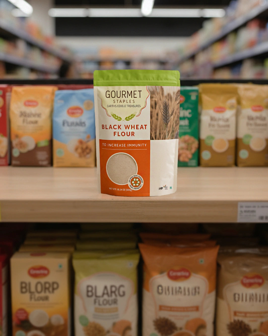 Black Wheat Flour for Balanced Sugar Levels and Better Digestion - Pack of 2