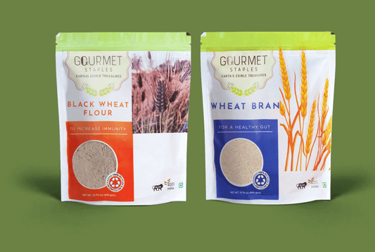 Black Wheat Atta And Wheat Bran