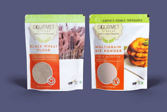 Black Wheat Atta And Multi Grain Mix.