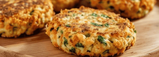 Paneer & Spinach Patties – packed with fibre, protein, and plant-powered goodness.