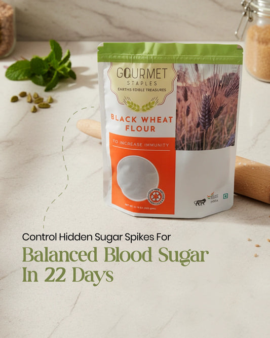 Black Wheat Flour for Balanced Sugar Levels and Better Digestion - Pack of 2