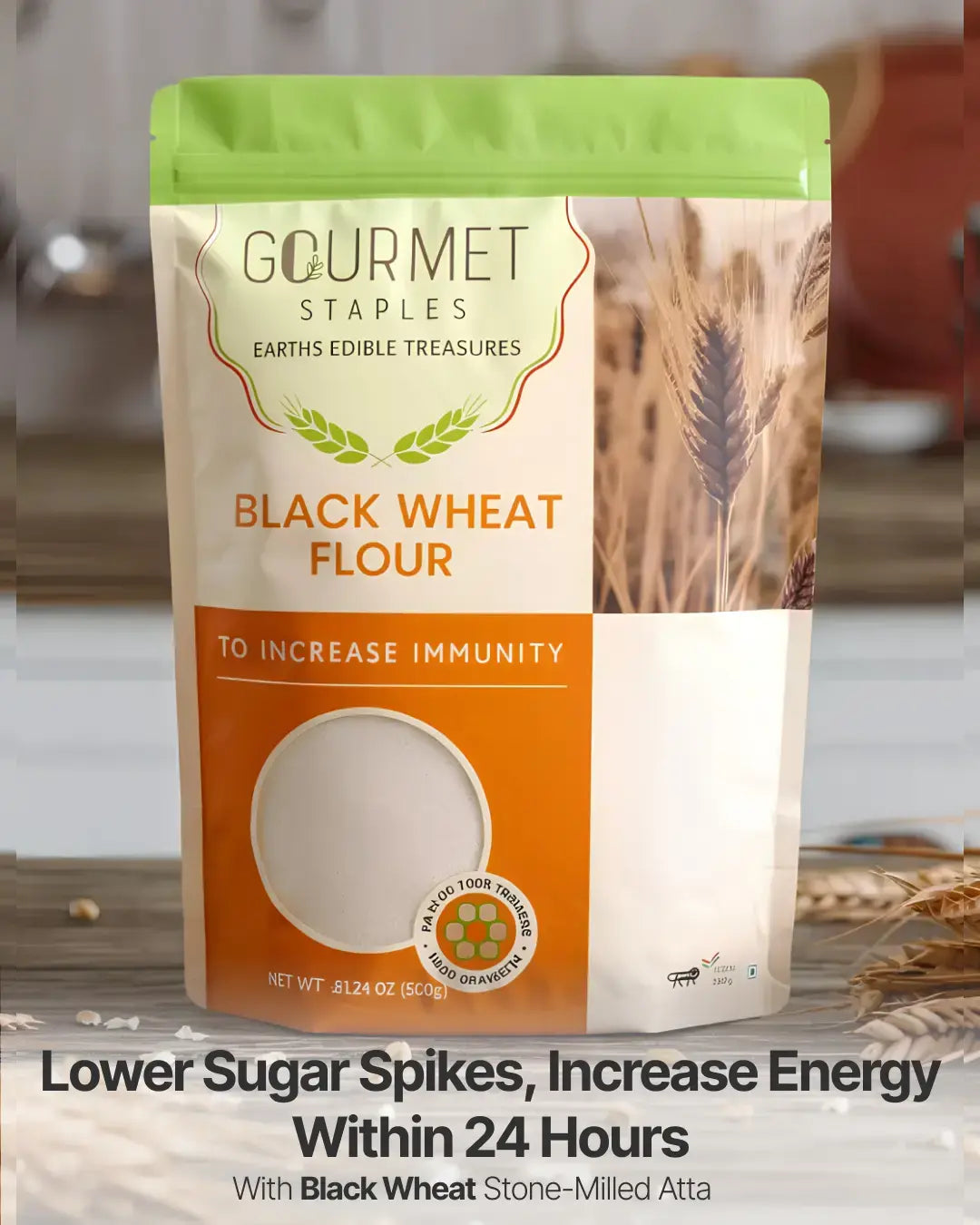 Black Wheat Flour for Balanced Sugar Levels and Better Digestion