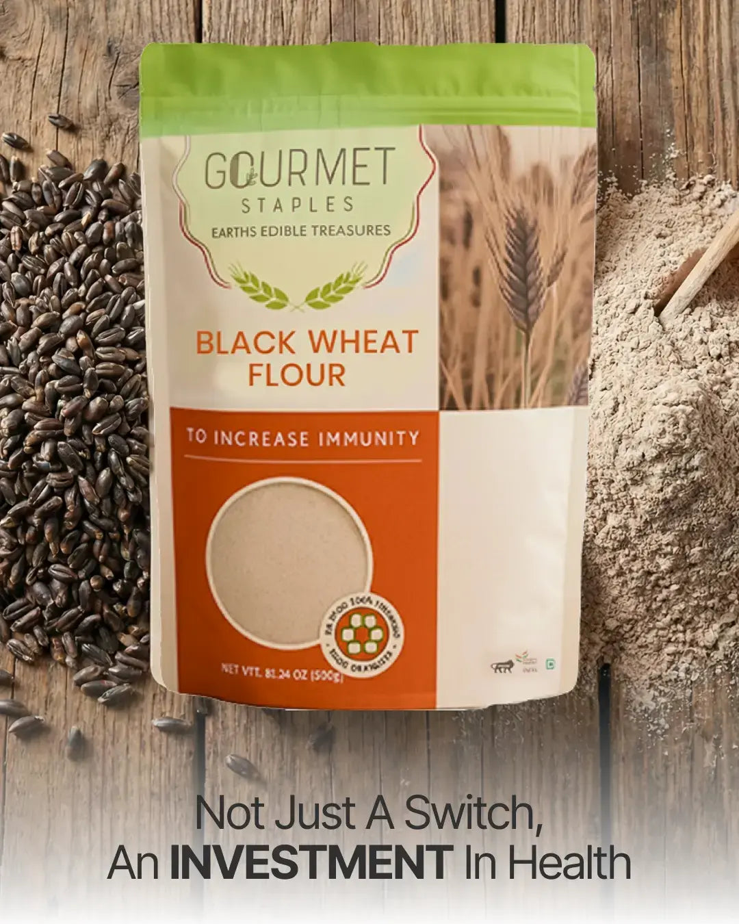 Black Wheat Flour for Balanced Sugar Levels and Better Digestion