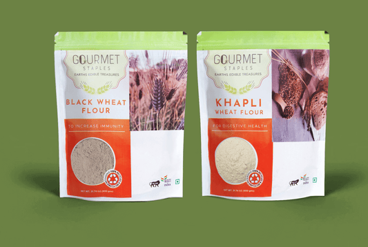 Black Wheat Atta And Khapli Atta.