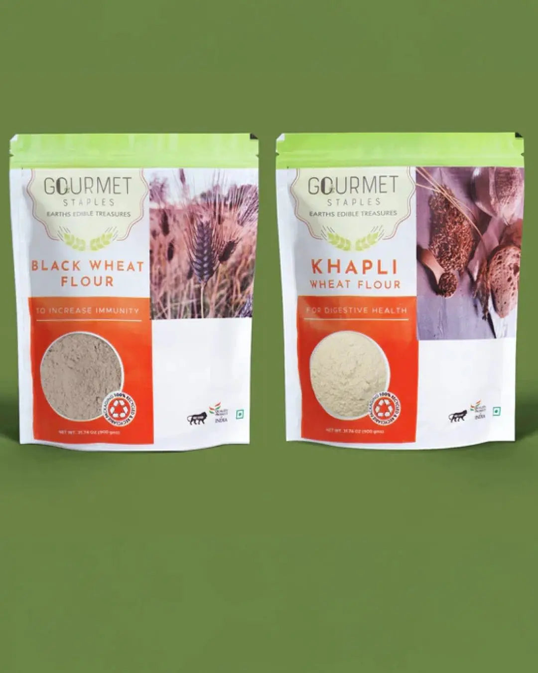 Black Wheat Atta And Khapli Atta. - Gourmet Staples