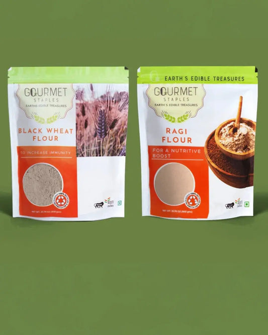 Black Wheat Atta And Ragi Atta. - Gourmet Staples