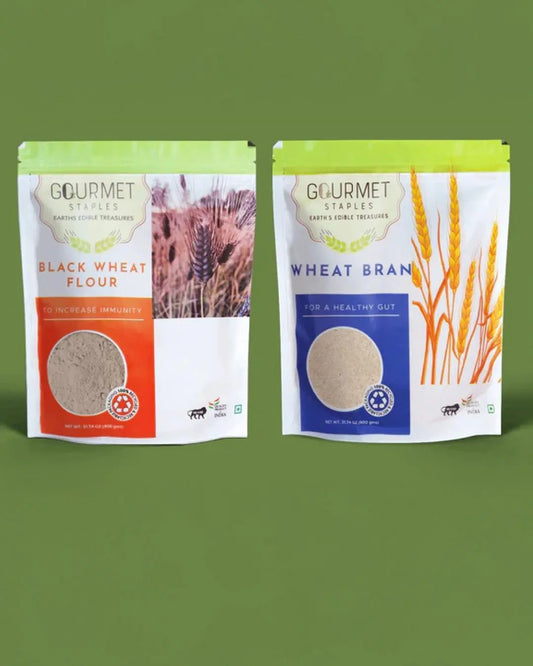 Black Wheat Atta And Wheat Bran - Gourmet Staples