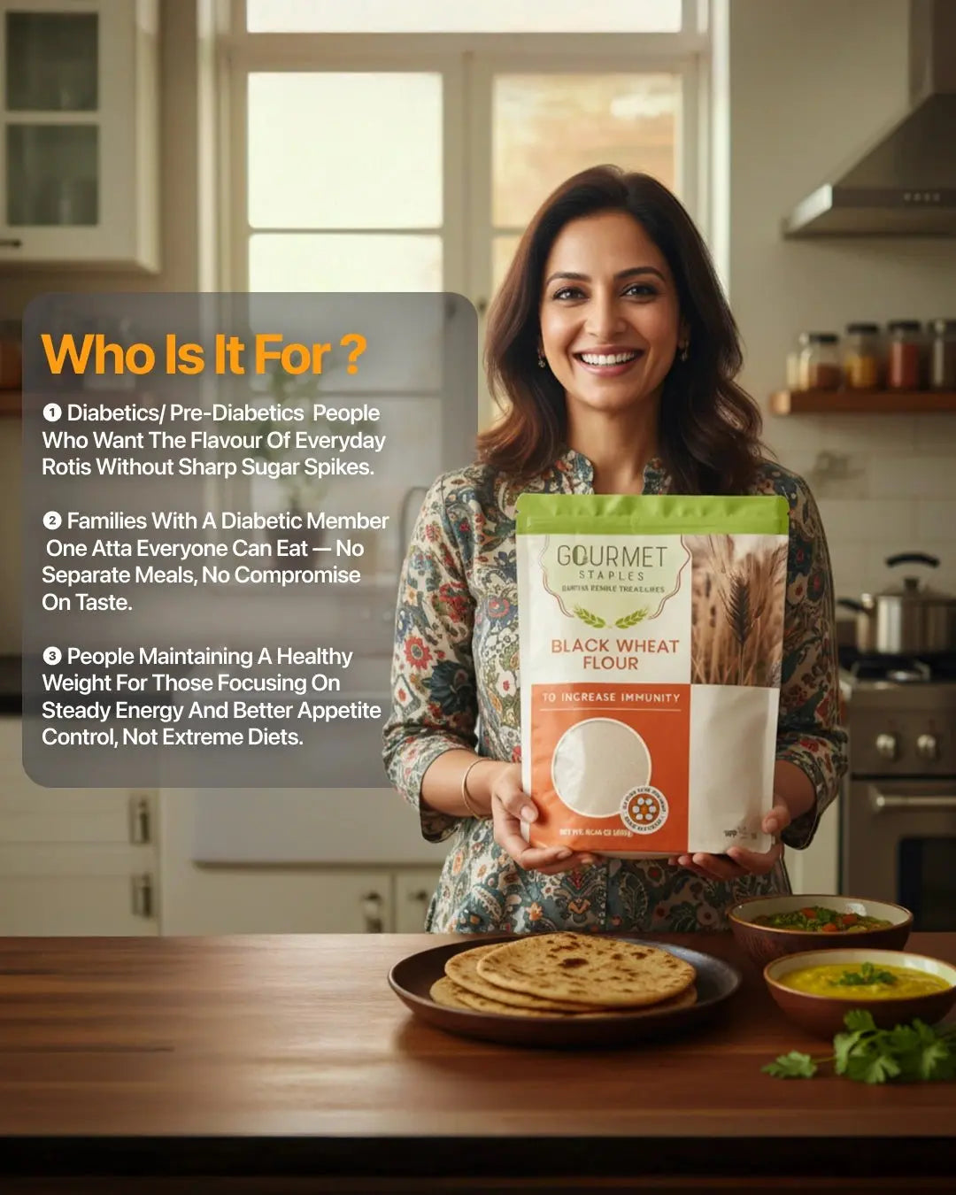 Black Wheat Flour for Balanced Sugar Levels and Better Digestion - Gourmet Staples