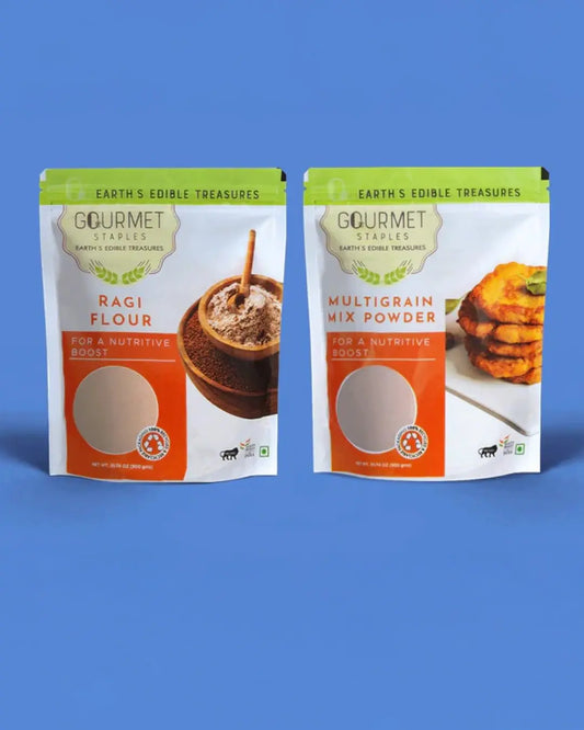 Multi Grain Mix And Ragi Atta - Gourmet Staples